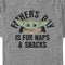 Men's Star Wars: The Mandalorian Grogu Father's Day is for Naps & Snacks T-Shirt