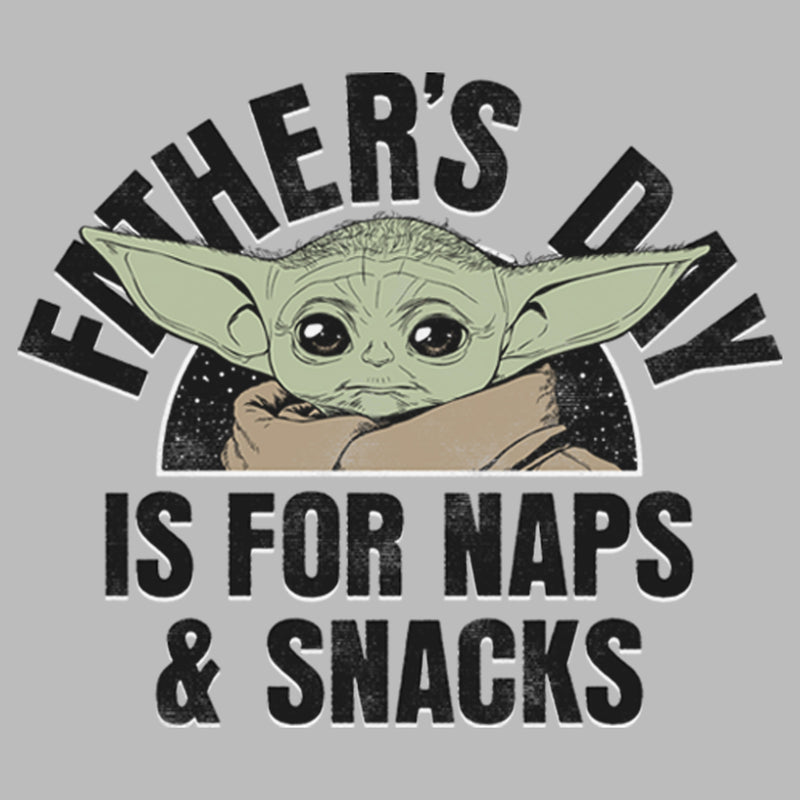 Girl's Star Wars: The Mandalorian Grogu Father's Day is for Naps & Snacks T-Shirt