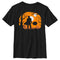 Boy's Star Wars: The Mandalorian Halloween Din Djarin Haunting Galaxy T-Shirt