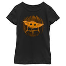 Girl's Star Wars: The Mandalorian Halloween Grogu Jack-O'-Lantern T-Shirt