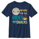 Boy's Star Wars: The Mandalorian Grogu Rides and Snacks T-Shirt