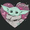 Women's Star Wars: The Mandalorian Grogu Heart Portrait T-Shirt