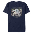 Men's Star Wars: The Mandalorian May the Fourth Grogu Portrait Distressed T-Shirt