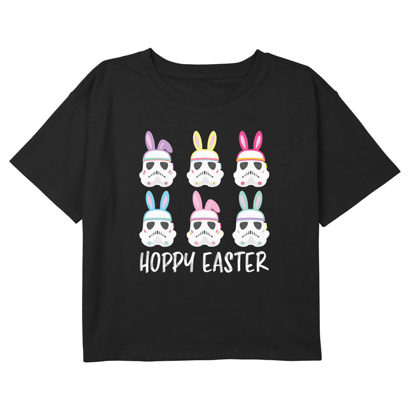 Girl's Star Wars Hoppy Easter Stormtroopers Line Up T-Shirt