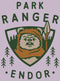Men's Star Wars Park Ranger Endor Ewok Badge T-Shirt