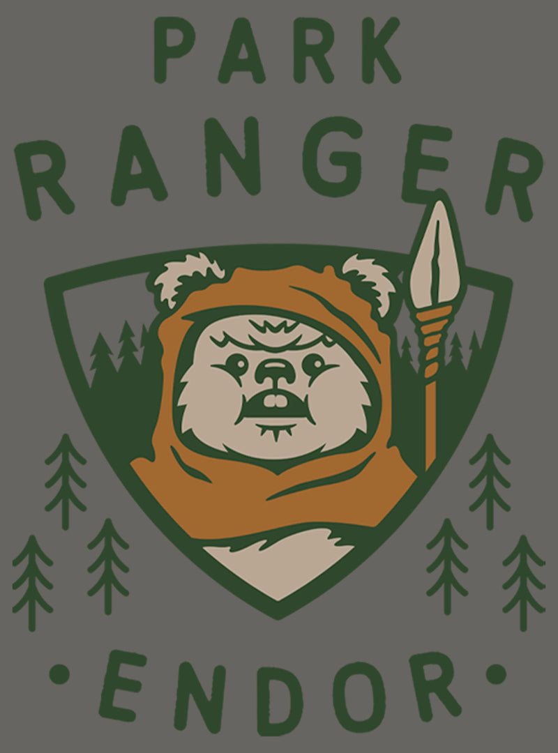 Junior's Star Wars Park Ranger Endor Ewok Badge Sweatshirt