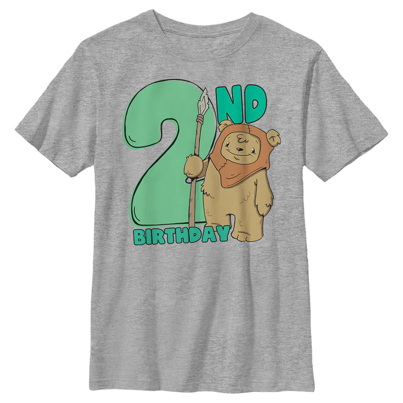 Boy's Star Wars 2nd Birthday Cute Ewok T-Shirt