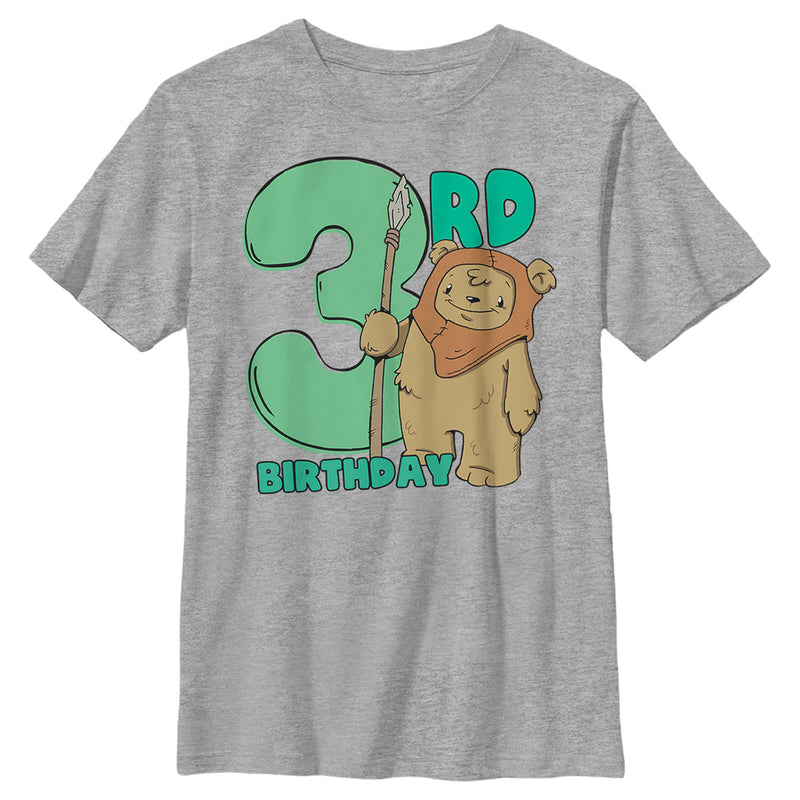 Boy's Star Wars 3rd Birthday Cute Ewok T-Shirt