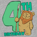 Boy's Star Wars 4th Birthday Cute Ewok T-Shirt