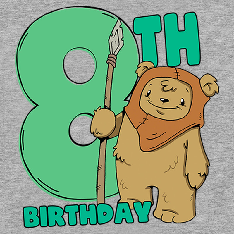 Boy's Star Wars 8th Birthday Cute Ewok T-Shirt