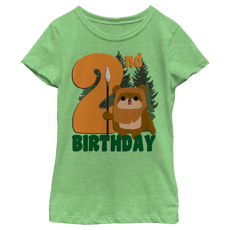 Girl's Star Wars Ewok 2nd Birthday T-Shirt