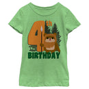 Girl's Star Wars Ewok 4th Birthday T-Shirt