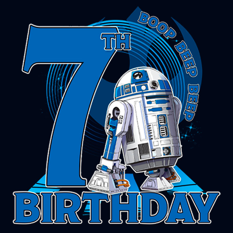 Girl's Star Wars R2-D2 7th Birthday T-Shirt