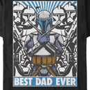 Men's Star Wars Best Dad Ever Boba Fett Poster T-Shirt