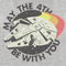 Women's Star Wars Retro Millennium Falcon May the 4th Be With You T-Shirt