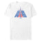 Men's Star Wars Patriotic X-Wing 1977 Logo Stripes T-Shirt