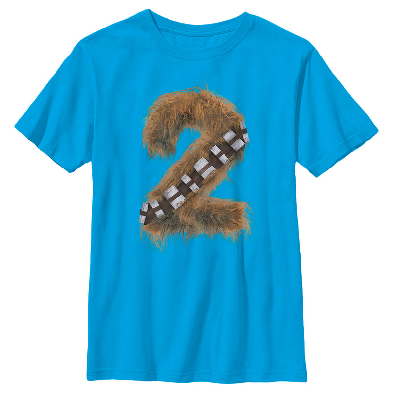 Boy's Star Wars Hairy Chewbacca 2nd Birthday T-Shirt