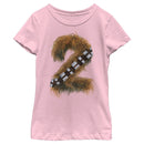 Girl's Star Wars Hairy Chewbacca 2nd Birthday T-Shirt