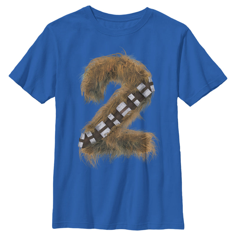 Boy's Star Wars Hairy Chewbacca 2nd Birthday T-Shirt