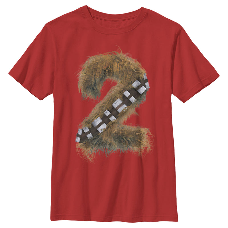 Boy's Star Wars Hairy Chewbacca 2nd Birthday T-Shirt