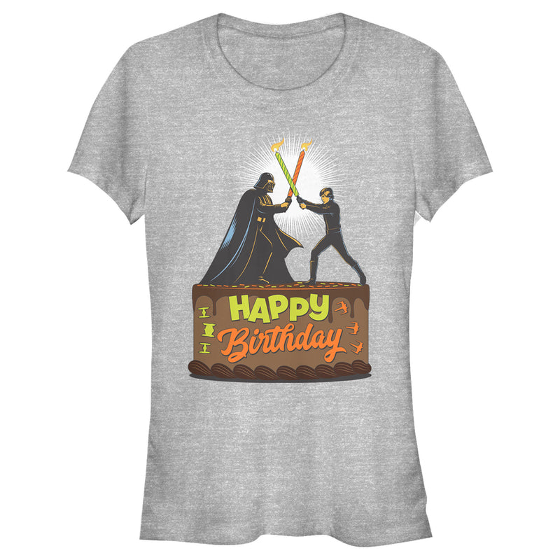 Junior's Star Wars Happy Birthday Duel Cake T-Shirt