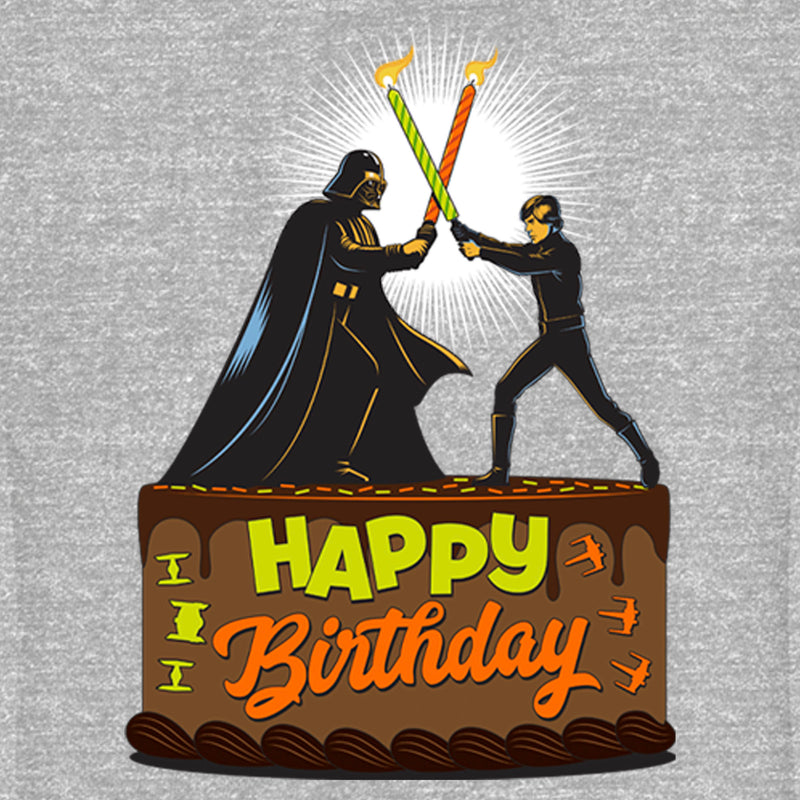 Junior's Star Wars Happy Birthday Duel Cake T-Shirt
