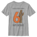 Boy's Star Wars Chewbacca Happy 6th Birthday T-Shirt