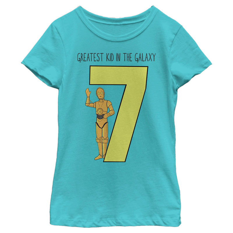 Girl's Star Wars C-3PO Greatest Kid in the Galaxy T-Shirt