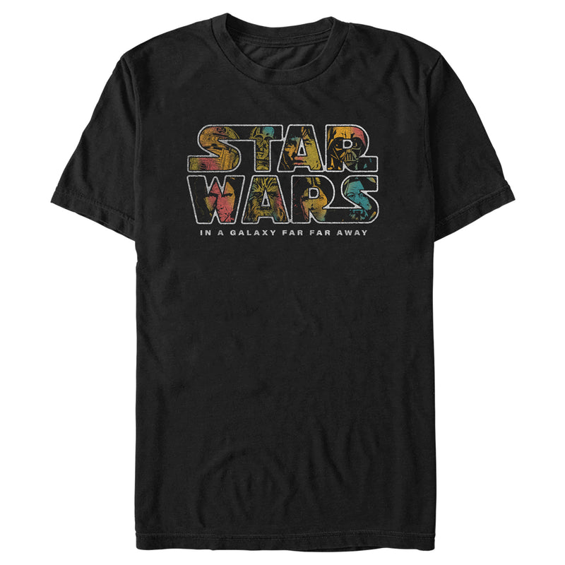 Men's Star Wars: A New Hope Faces Filled Logo T-Shirt