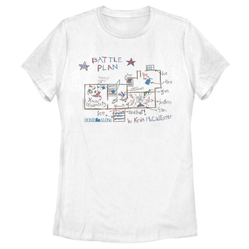 Women's Home Alone Kevin’s Battle Plan T-Shirt