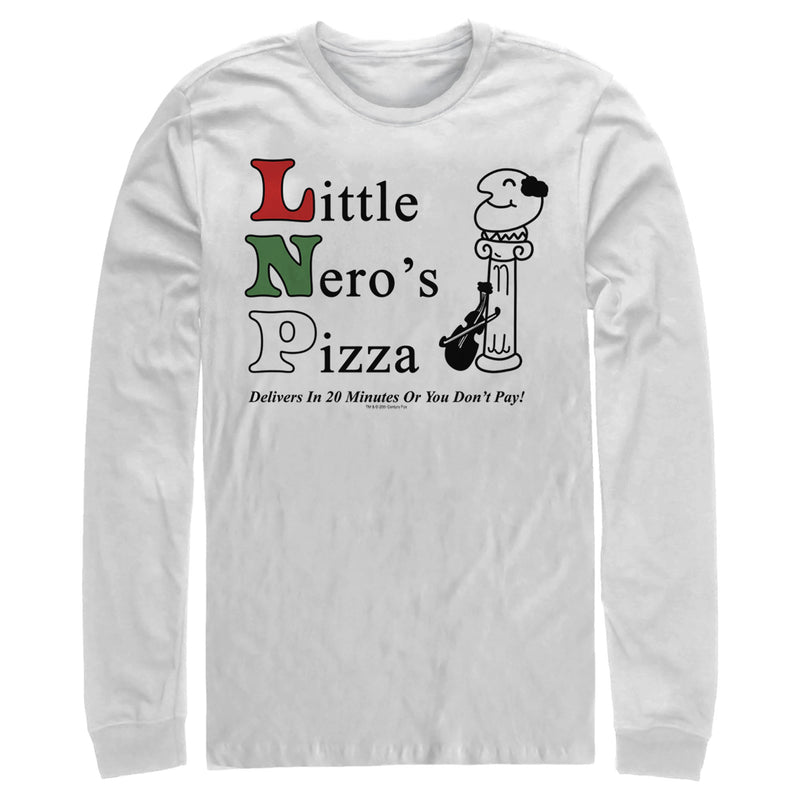 Men's Home Alone Little Nero’s Pizza Long Sleeve Shirt