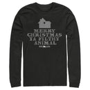 Men's Home Alone Merry Christmas Ya Filthy Animal Cross Stitch Long Sleeve Shirt