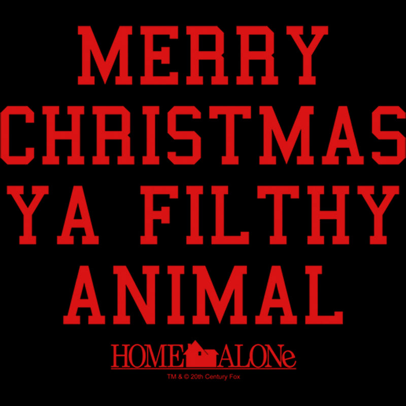 Men's Home Alone Merry Christmas Ya Filthy Animal T-Shirt