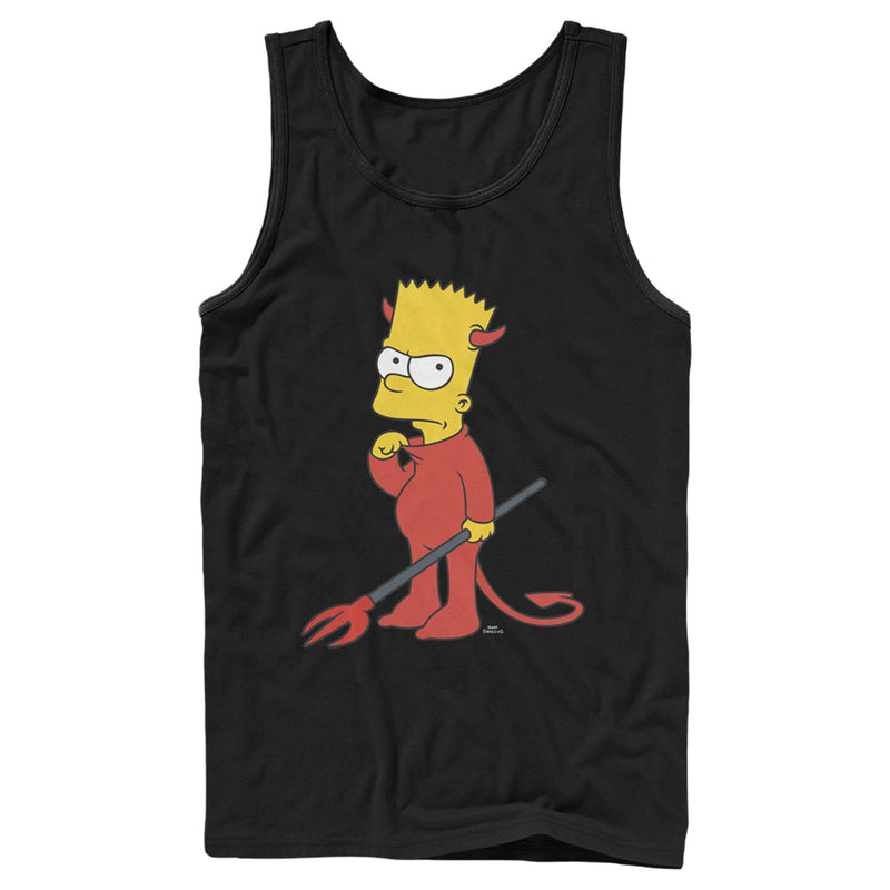 Men's The Simpsons Devil Bart Tank Top