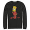 Men's The Simpsons Devil Bart Long Sleeve Shirt