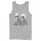 Men's The Simpsons Skeleton Bart and Lisa Tank Top