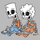 Men's The Simpsons Skeleton Bart and Lisa Tank Top