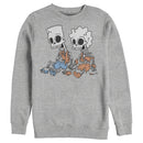 Men's The Simpsons Skeleton Bart and Lisa Sweatshirt