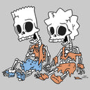 Men's The Simpsons Skeleton Bart and Lisa Sweatshirt