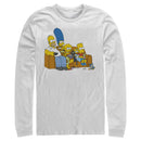 Men's The Simpsons Classic Family Couch Long Sleeve Shirt