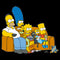 Men's The Simpsons Classic Family Couch T-Shirt