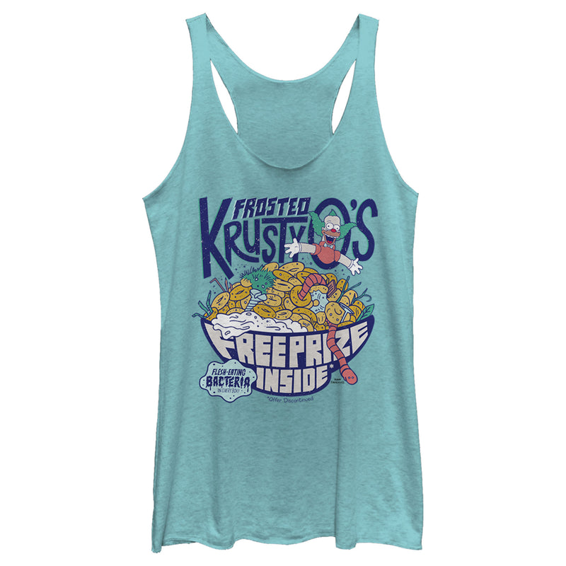 Women's The Simpsons Frosted Krusty O's Racerback Tank Top