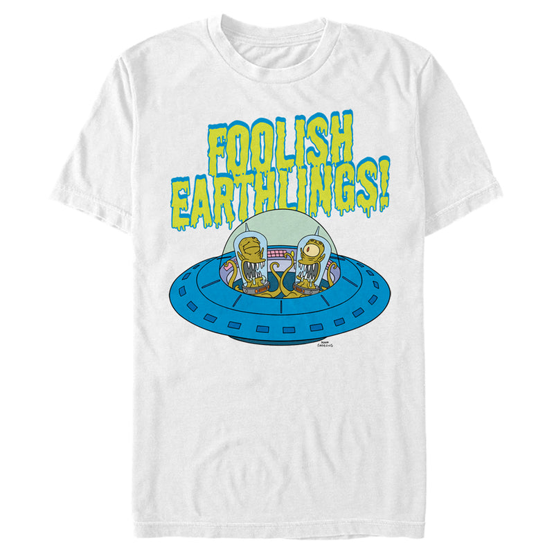 Men's The Simpsons Foolish Earthlings T-Shirt