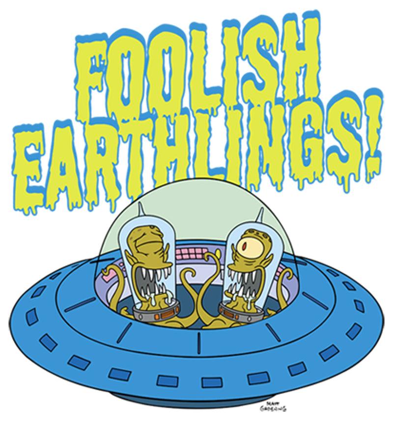 Men's The Simpsons Foolish Earthlings Tank Top