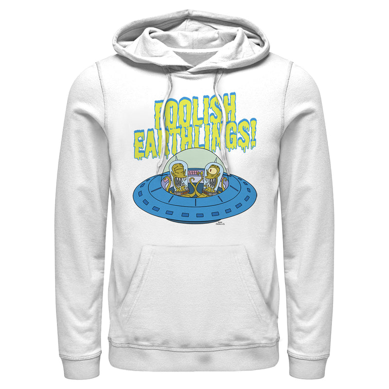 Men's The Simpsons Foolish Earthlings Pull Over Hoodie