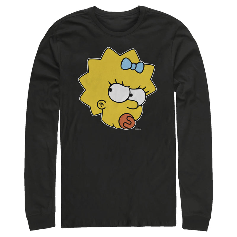 Men's The Simpsons Glaring Maggie Long Sleeve Shirt