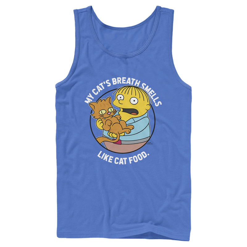 Men's The Simpsons Ralph and His Cat Tank Top