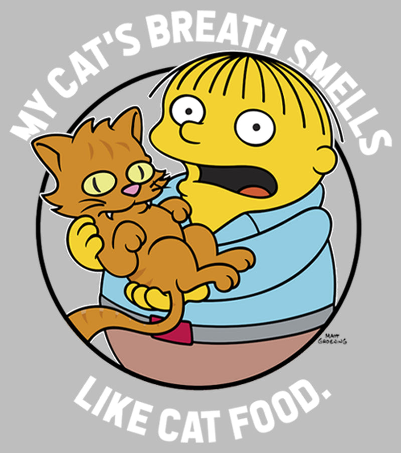 Men's The Simpsons Ralph and His Cat Long Sleeve Shirt