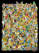 Men's The Simpsons All of Springfield Character Collage T-Shirt
