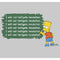 Men's The Simpsons Bart Chalkboard Sweatshirt